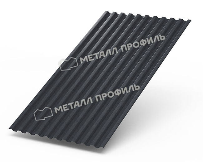 Профнастил С21 х 1000 - B (Steelmatt-20-7024-0.4±0.08мм) в Звенигороде