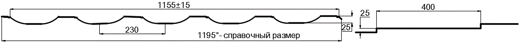 Металлочерепица МП Трамонтана-SL (PURMAN-20-9010-0.5) в Звенигороде