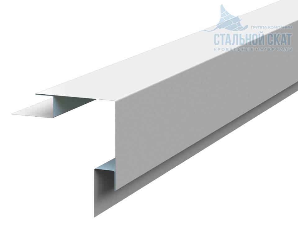 Планка угла наружного сложного 75х75х3000 (ПЭ-01-9010-0.45) в Звенигороде