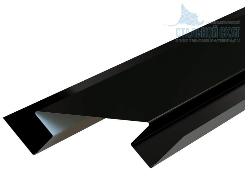 Планка угла внутреннего сложного 75х3000 (VikingMP E-20-9005-0.5)