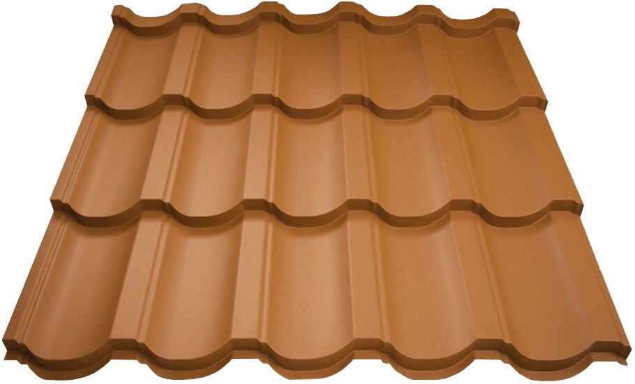 Металлочерепица МП Трамонтана-XL (AGNETA-20-Copper\Copper-0.5)