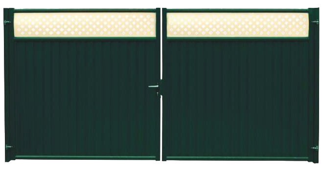 Ворота Estet Plus 2,0х3,6 RAL 6005/1013
