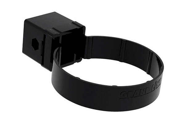 Хомут трубы Kliker ПВХ GL Premium черный (и.уп.) (RAL 9005)