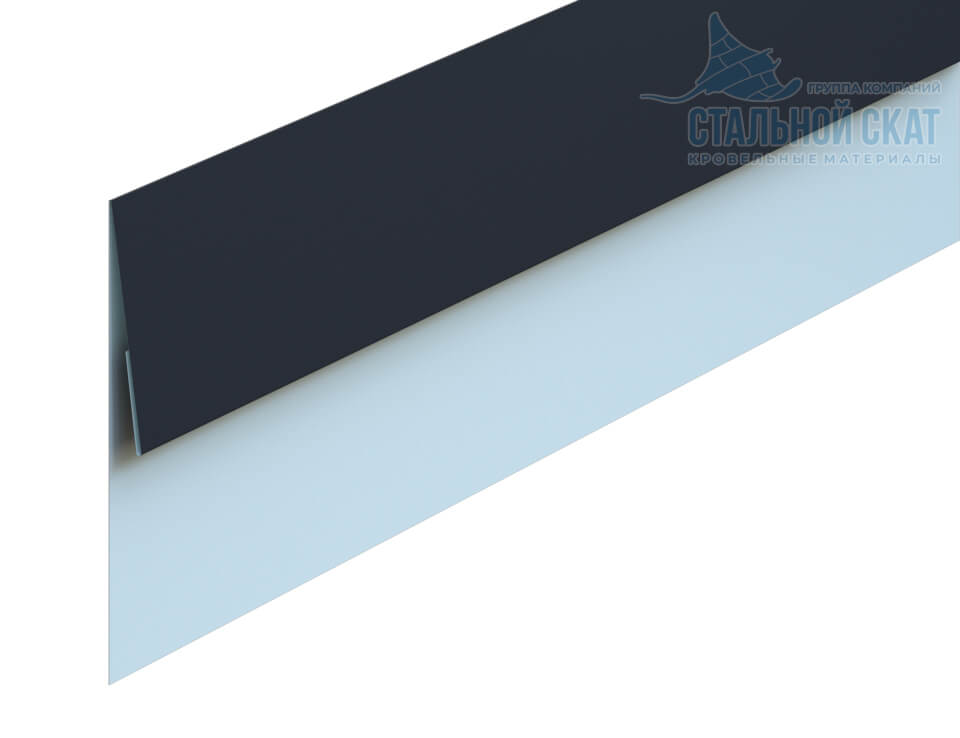 Планка финишная 48х25х3000 (VALORI-20-Grey-0.5)