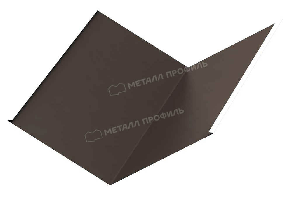 Планка ендовы нижняя 298х298х2000 (VALORI-20-Яркий Брауни-0.5)