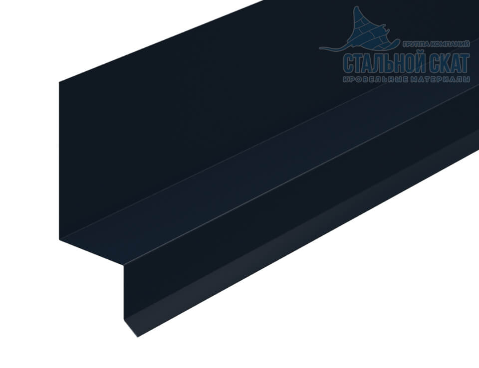 Планка отлива верхнего FASTCLICK 35х25х3000 (VALORI-20-DarkGrey-0.5)
