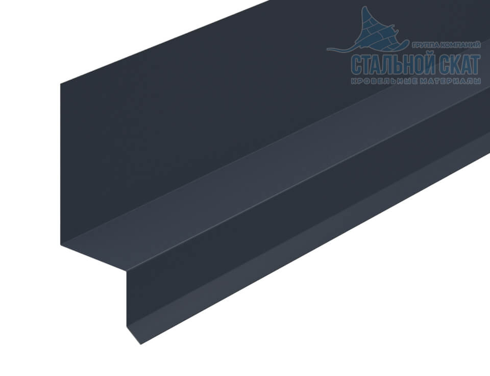 Планка отлива верхнего FASTCLICK 35х25х3000 (VikingMP E-20-7016-0.5)