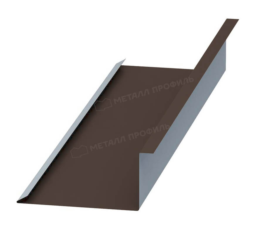Планка примыкания нижняя 250х122х2000 NormanMP (ПЭ-01-8017-0.5)