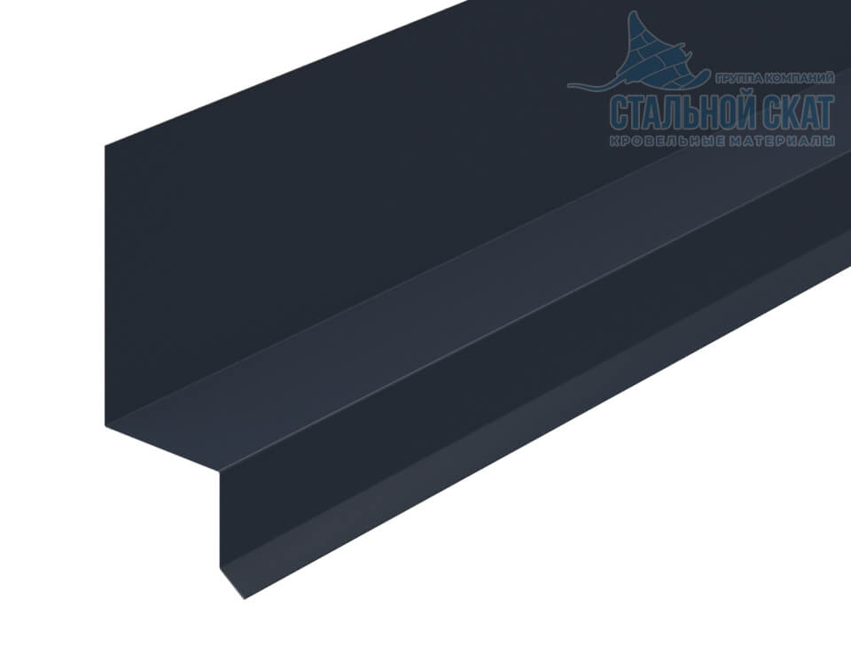 Планка отлива верхнего FASTCLICK 35х25х3000 (VALORI-20-Grey-0.5)