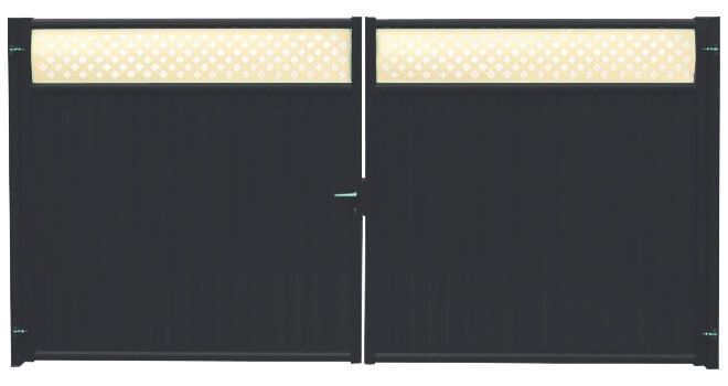 Ворота Estet Plus 2,0х3,6 RAL 7024/1014