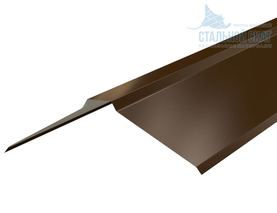 Планка конька плоского 150х150х2000 (PURMAN-20-8017-0.5)