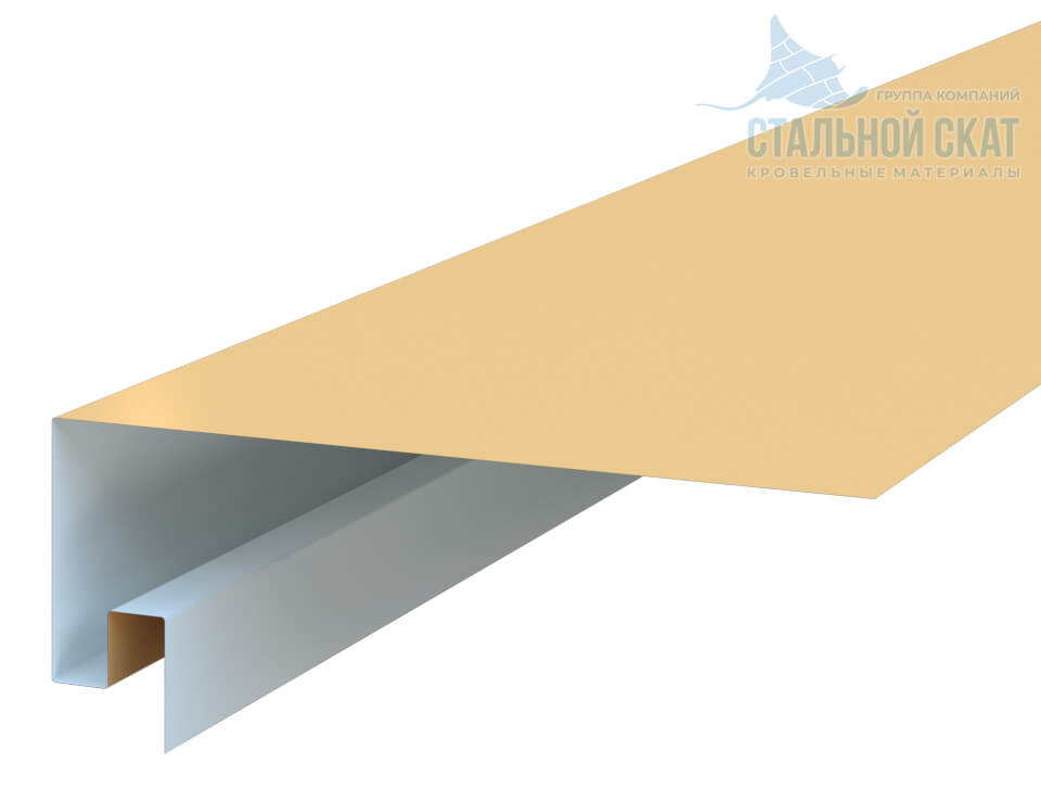 Планка откоса сложная 3D 245х75х3000 (ПЭ-01-1015-0.45)