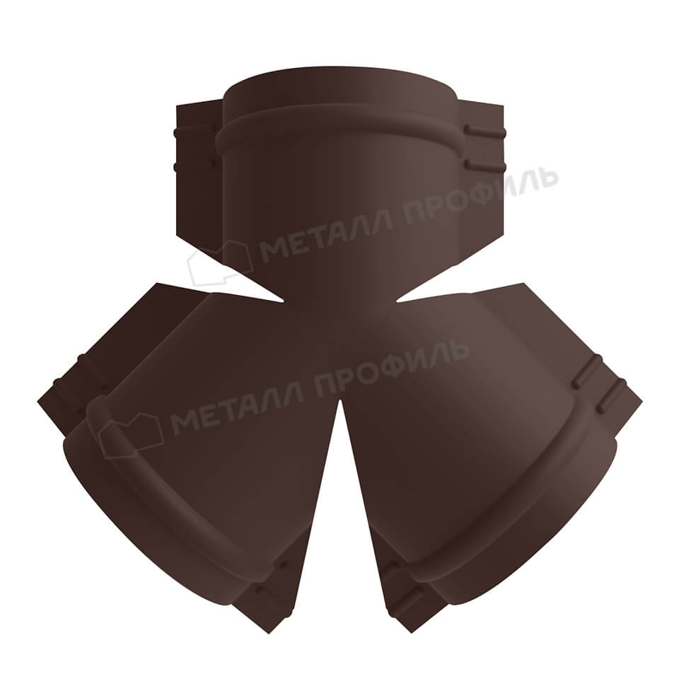 Y-образный тройник для круглого конька R110 (PURETAN-20-8017-0.5)