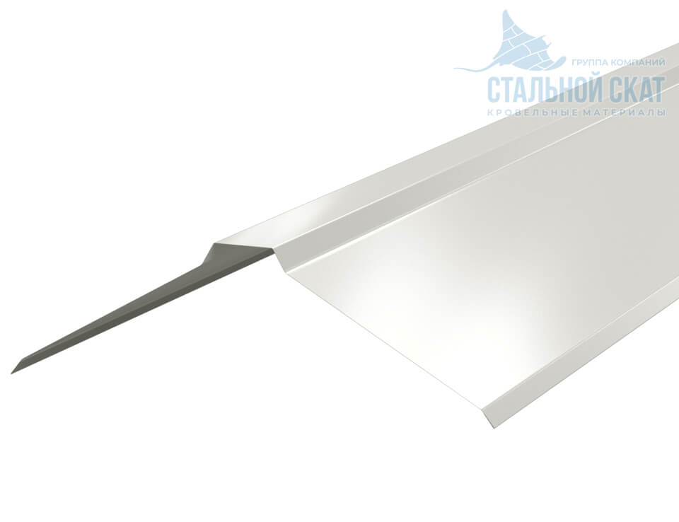 Планка конька плоского 150х150х2000 NormanMP (ПЭ-01-9002-0.5)