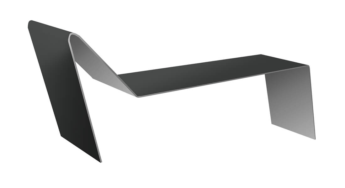 Планка примыкания для мягкой кровли 0,5 Satin с пленкой RAL 7016 антрацитово-серый (3м)