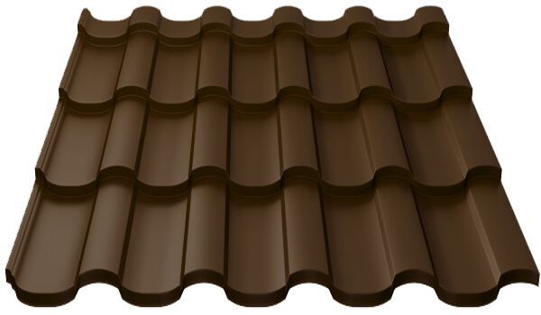 Металлочерепица МП Монтекристо-ML (PURETAN-20-8017-0.5)