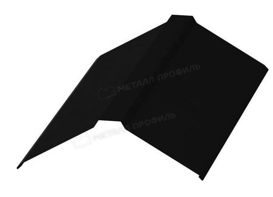 Планка конька плоского 120х120х2000 (ПЭ-01-9005-0.45)