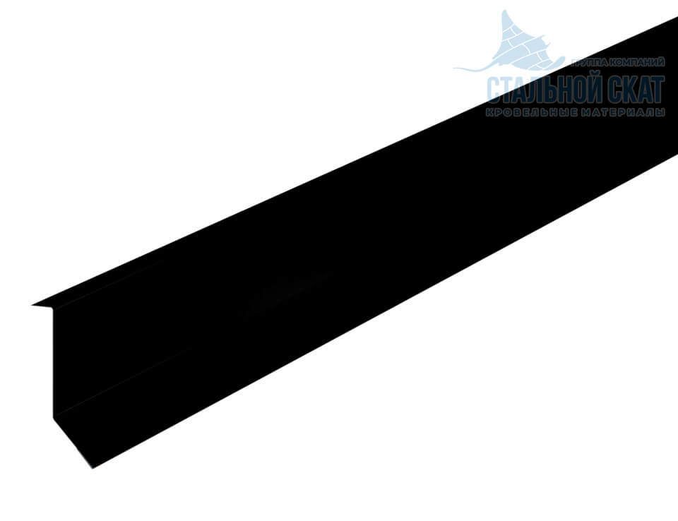 Планка примыкания в штробу 46х25х2000 (VikingMP-01-9005-0.45)