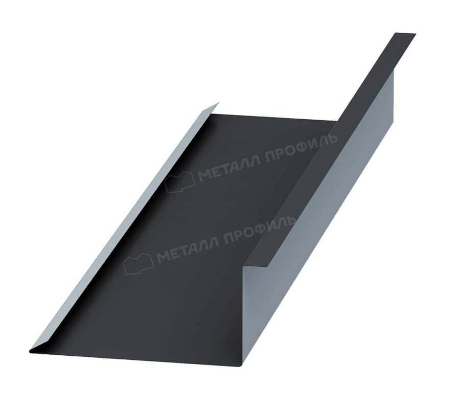 Планка примыкания нижняя 250х122х2000 NormanMP (ПЭ-01-7024-0.5)