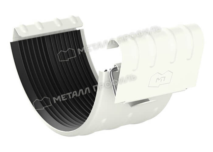 Соединитель желоба Foramina PUR D125 (PUR_Д-01-9010\9010-0.6)