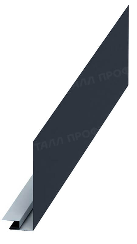 Планка карнизного свеса сложная 250х50х2000 (VikingMP E-20-7016-0.5)