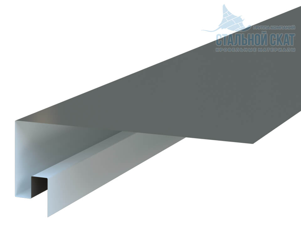 Планка откоса сложная 3D 245х75х3000 (ПЭ-01-7005-0.45)
