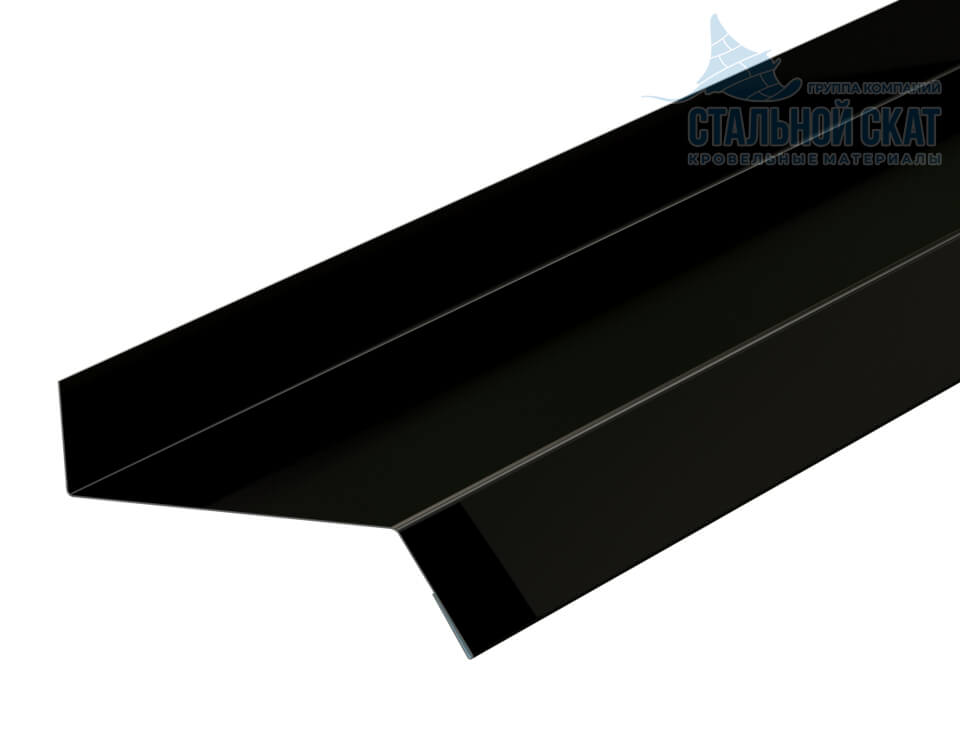 Планка отлива цоколя 50х20х2000 NormanMP (ПЭ-01-9005-0.5)