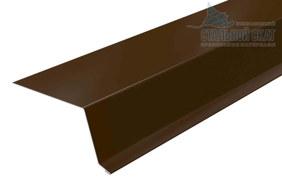 Планка капельник 79х55х2000 (VALORI-20-Brown-0.5)