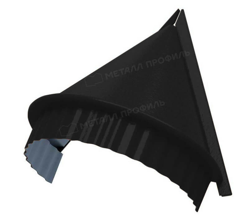Заглушка конька круглого конусная NormanMP (ПЭ-01-9005-0.5)