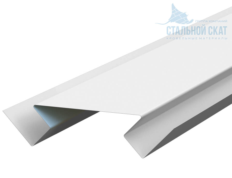Планка угла внутреннего сложного 75х3000 NormanMP (ПЭ-01-9010-0.5)