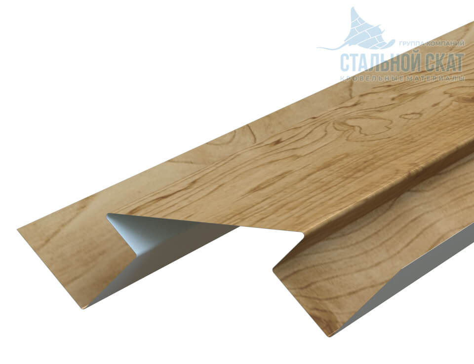Планка угла внутреннего сложного Woodstock 75х3000 (ECOSTEEL-01-Сосна-0.5)