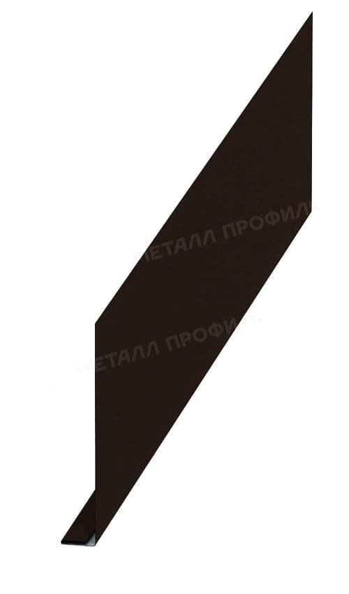 Планка карнизного свеса 250х50х3000 (VALORI-20-DarkBrown-0.5)